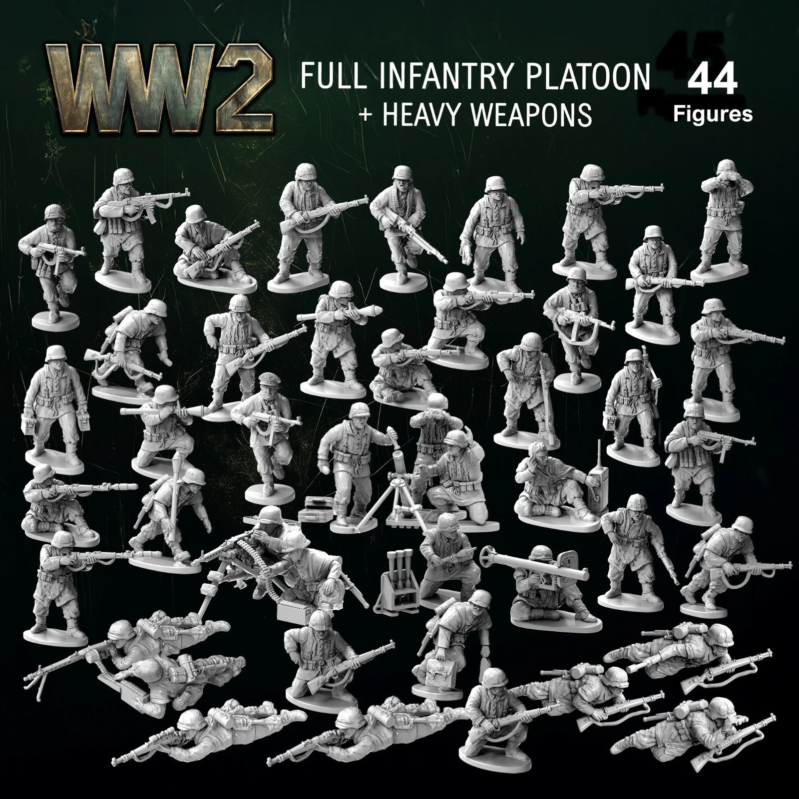 Victrix 28mm WW2 Late War German Infantry & Heavy Weapons (1944 - 1945) - VW2001