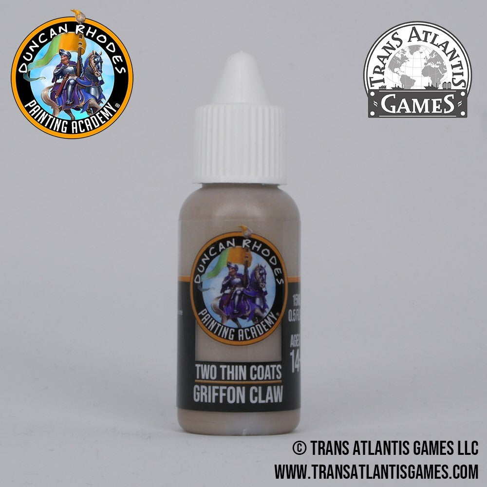 Duncan Rhodes Painting Academy 'Two Thin Coats' Griffon Claw 15ml Bottle - 10034