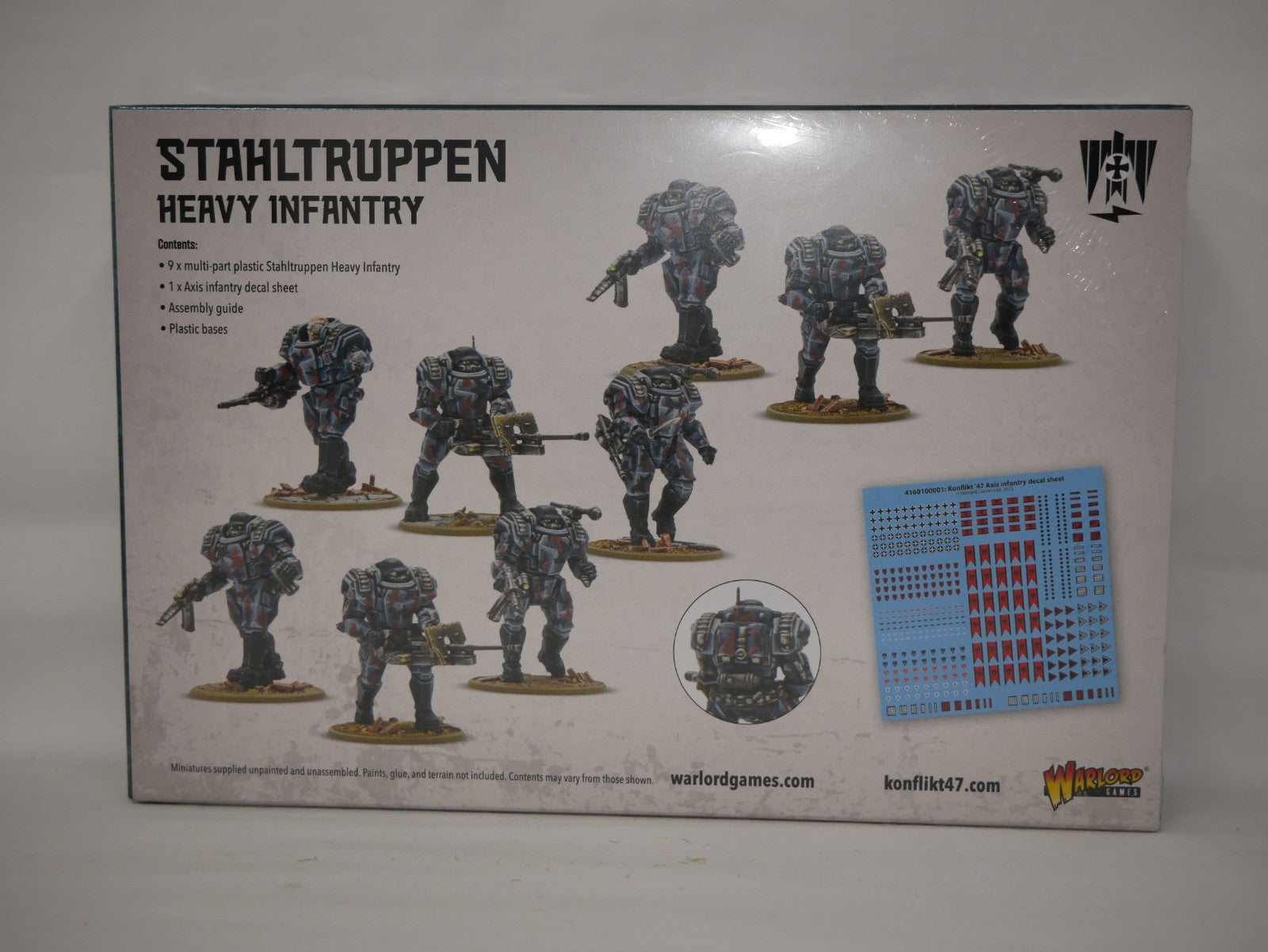 Warlord Games Konflikt 47 1:56 Scale Axis Stahltruppen Heavy Infantry - 452010202