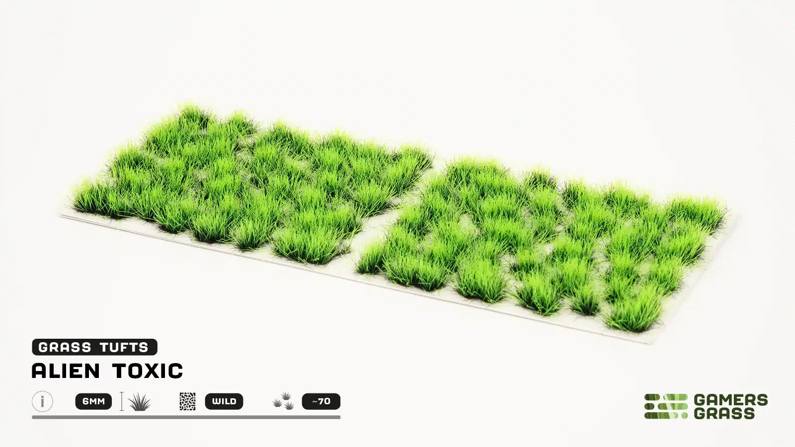 Gamers Grass Alien Toxic 6mm Tufts For Wargaming Mini Bases (70) Per Pack - GGA-TX