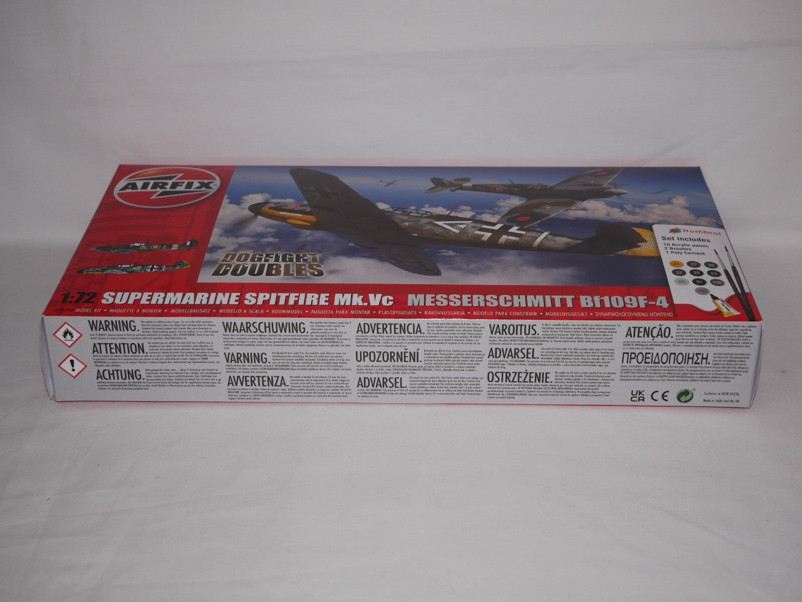 Airfix 1:72 Scale Dogfight Doubles Spitfire Mk.c & Messerschmitt Bf109F-4 A50194