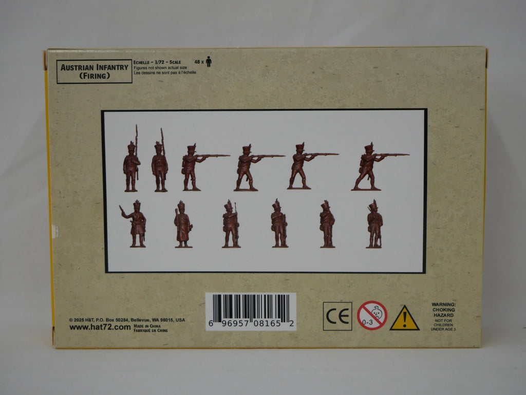Hat Industrie 1:72 Scale Napoleonic Austrians Infantry (Firing) Figures - 8165