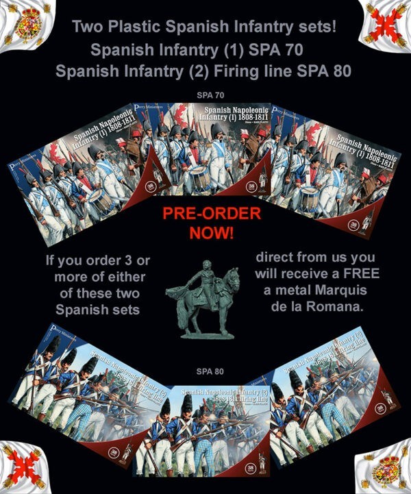 Perry Miniatures 28mm Spanish Napoleonic Infantry Box (2) 1808-1811 Firing Line