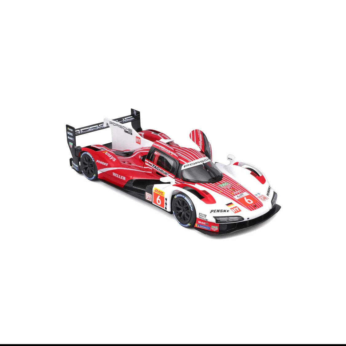 Burago 1:24 Scale Porsche 963 (No.6) Penske Motorsport WEC Hypercar - #18-28042
