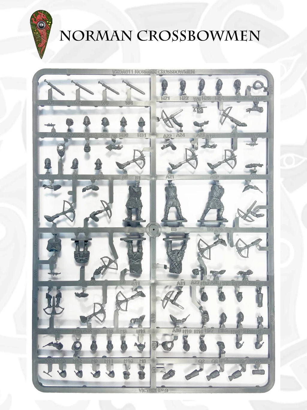 Victrix Warriors Of The Dark Ages 28mm Hard Plastic Norman Crossbowmen - VXDA011