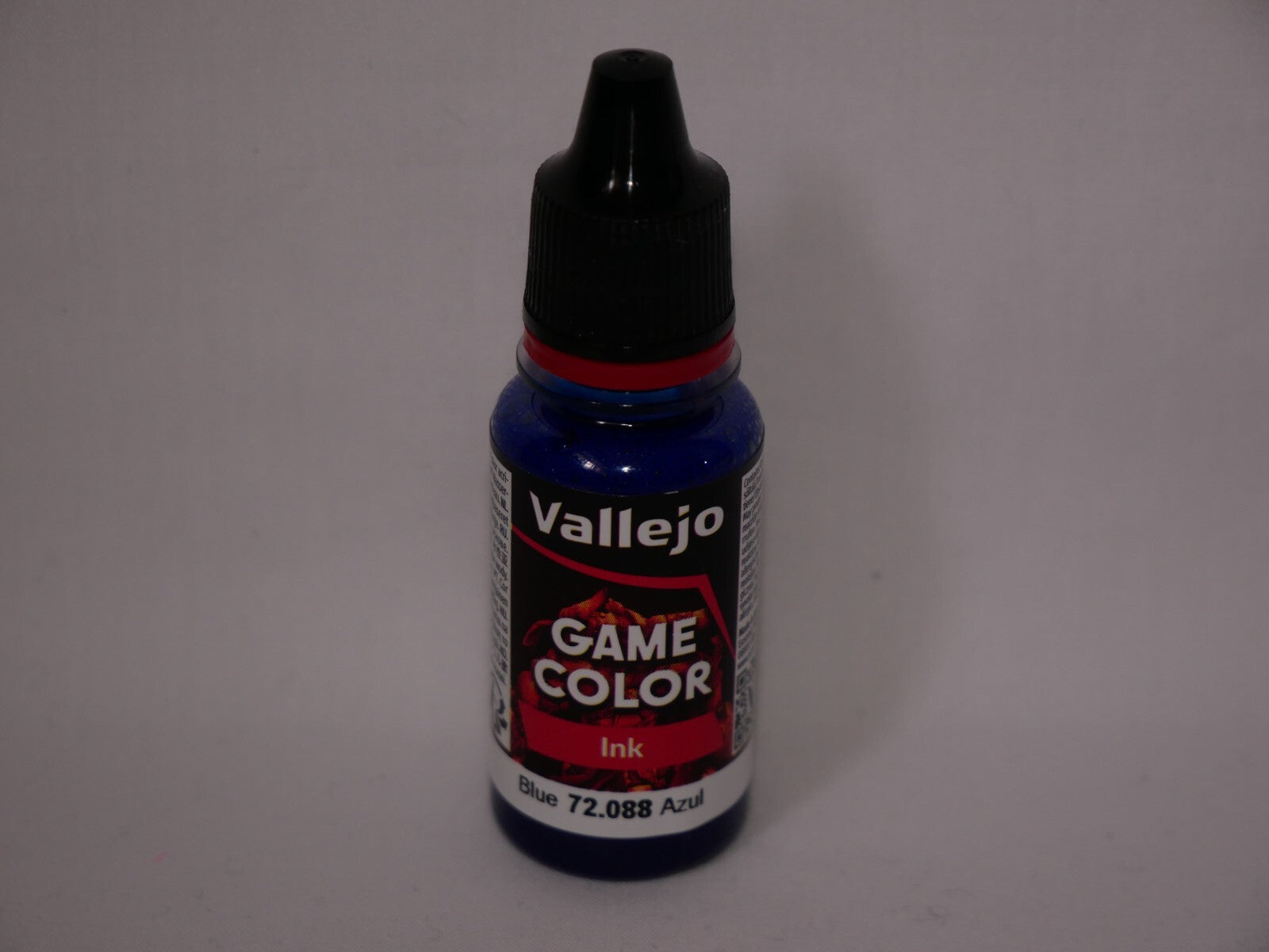Vallejo Game Color Acrylic Ink Range Blue 18ml/0.6 fl oz Dropper Bottle - 72.088