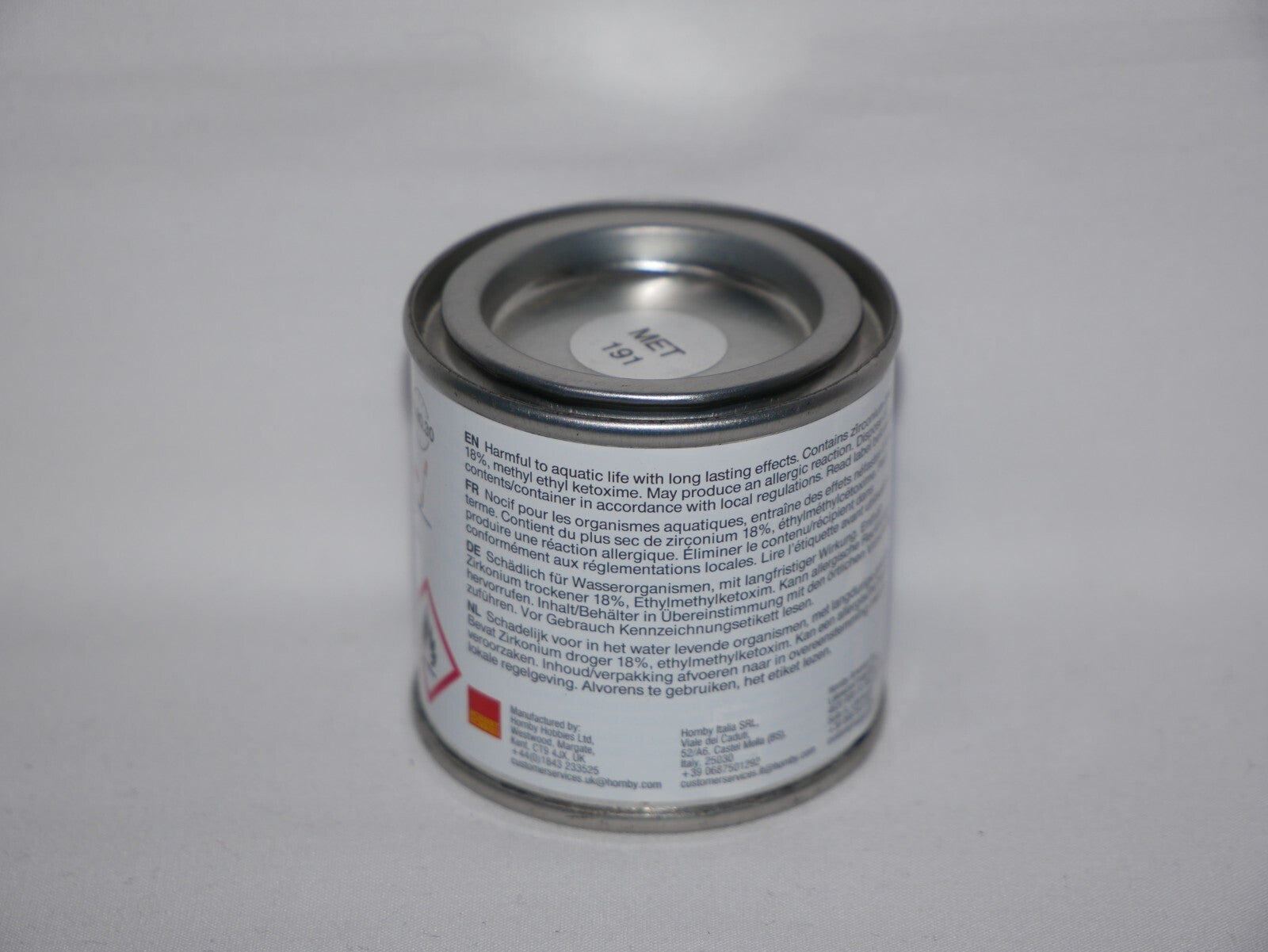 Humbrol Modelling Enamel Paints Metallic Silver Chrome No 191 (50ml) Tub AQ0191