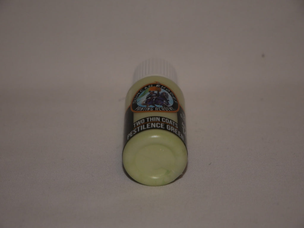 Duncan Rhodes Painting Academy Two Thin Coats Pestilence Green 15ml Bottle 10138