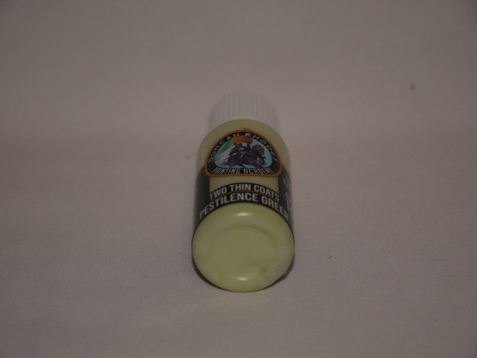 Duncan Rhodes Painting Academy Two Thin Coats Pestilence Green 15ml Bottle 10138