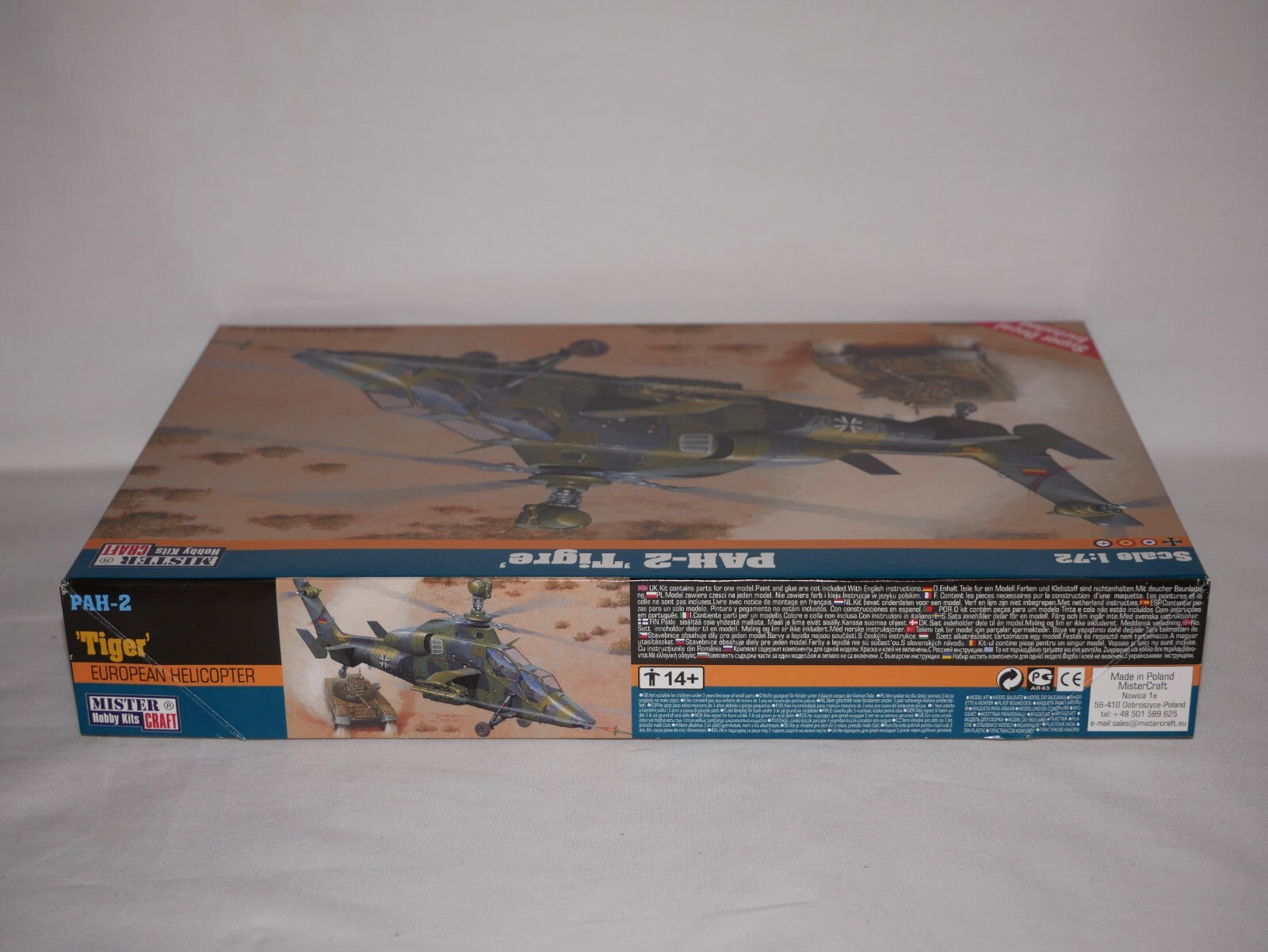 MisterCraft Hobby Kits 1:72 Scale (D-58) PAH-2 'Tigre' Attack Helicopter 040581