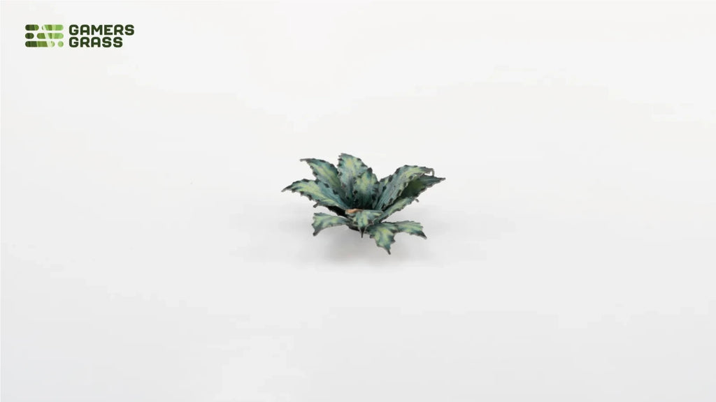 Gamers Grass Full Color Laser Cut Plants Blue Agave (69) Per Pack - GGLP-BA