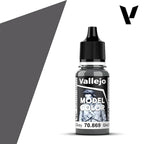 Vallejo Model Color Basalt Grey Acrylic 18ml/0.60 fl oz Dropper Bottle - 70.869