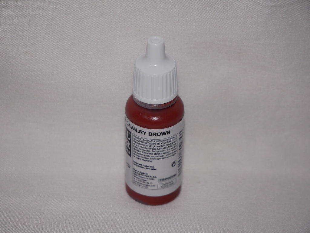 Vallejo Model Color Cavalry Brown Acrylic 17ml/0.57 fl oz Dropper Bottle 70.982