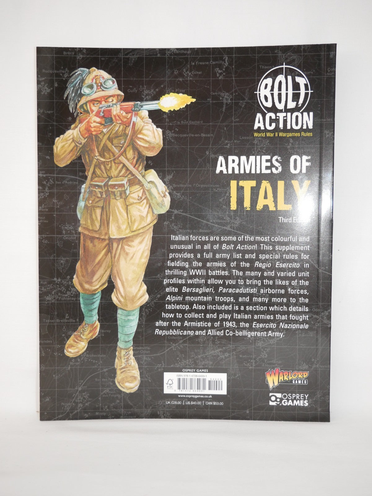 Warlord Games Bolt Action Armies Of Italy With 'Desert Lighting' Book Miniature - 403205801