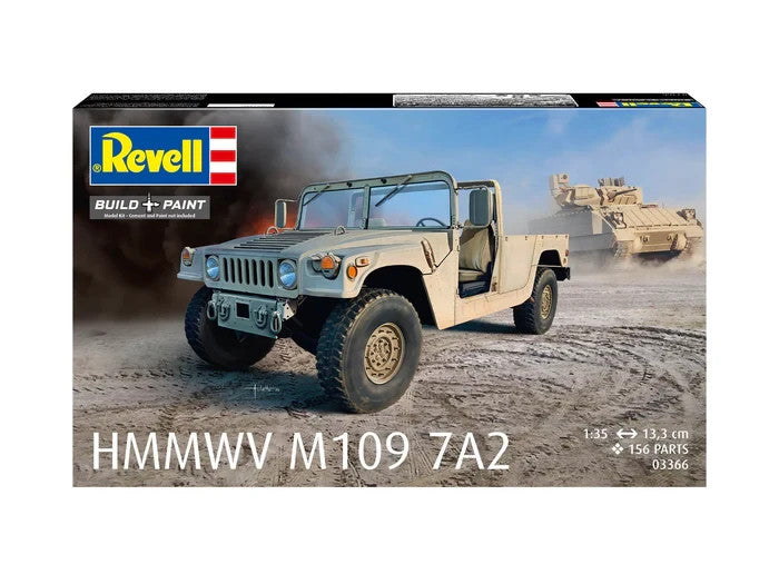 Revell 1:35 Scale Humvee HMMWV M109 7A2 Plastic Model Kit Skill Level 4 - 03366