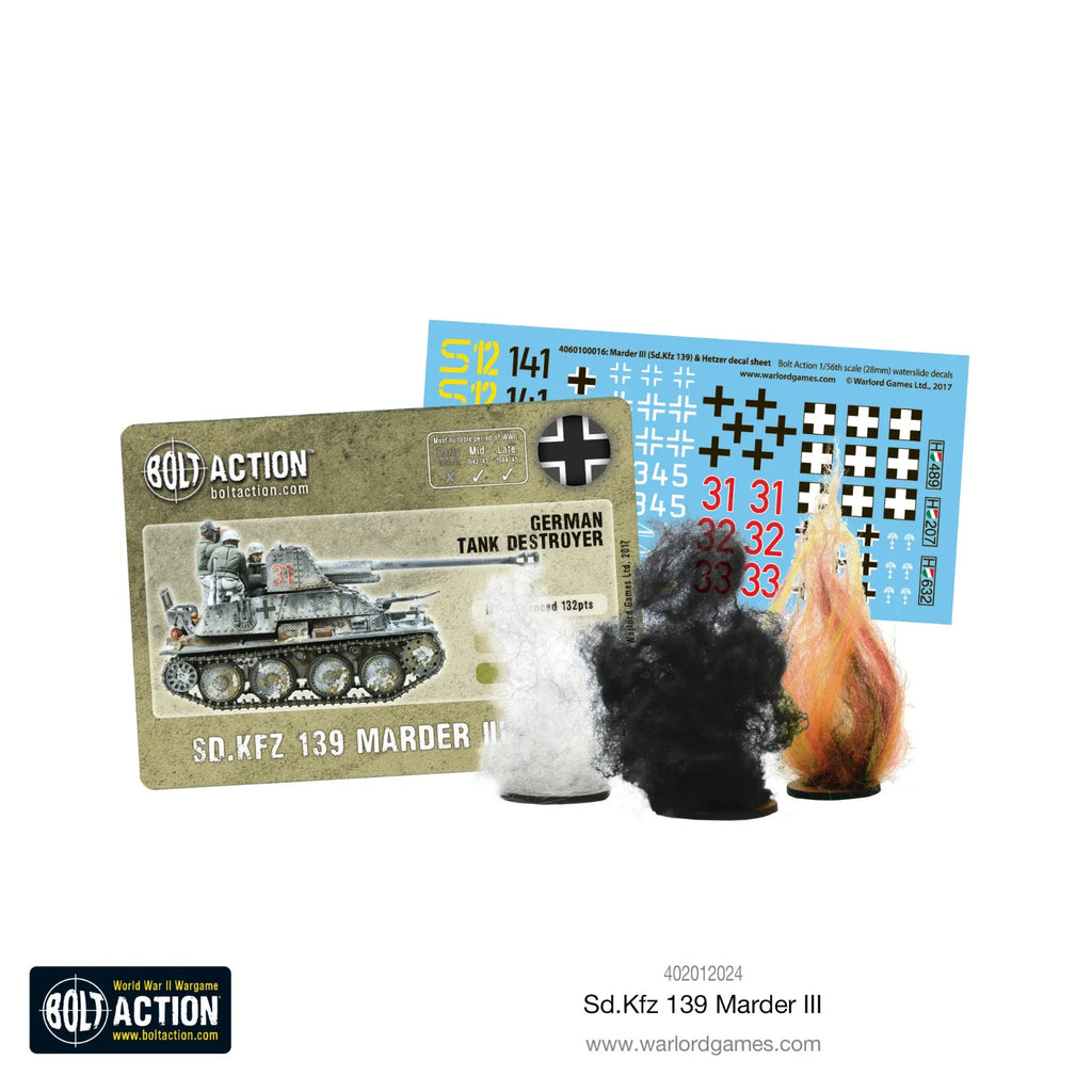 Warlord Games Bolt Action 1:56 Scale WWII German SD.FFZ 139 Marder III - 402012024