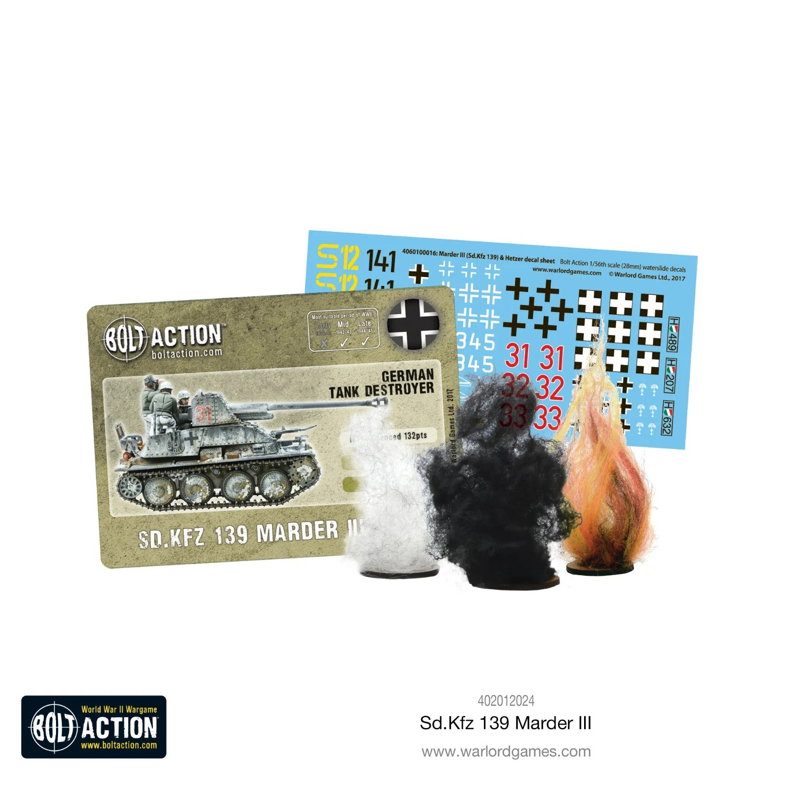 Warlord Games Bolt Action 1:56 Scale WWII German SD.FFZ 139 Marder III - 402012024