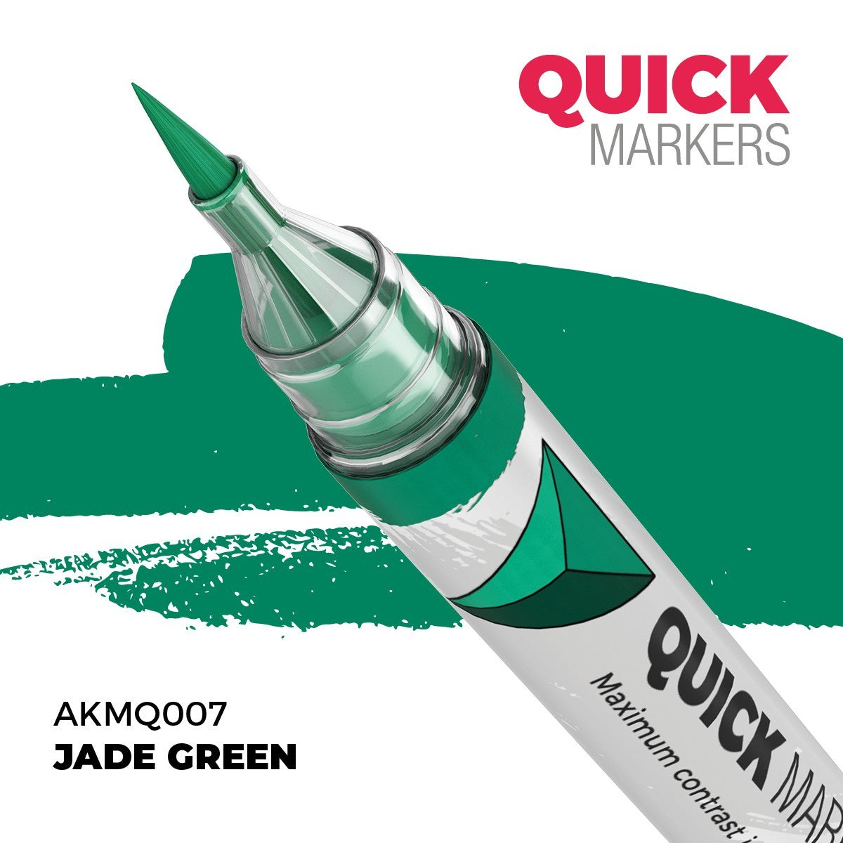 AK Interactive Acrylic Quick Gen Markers For Tabletop Games Jade Green - AKMQ007