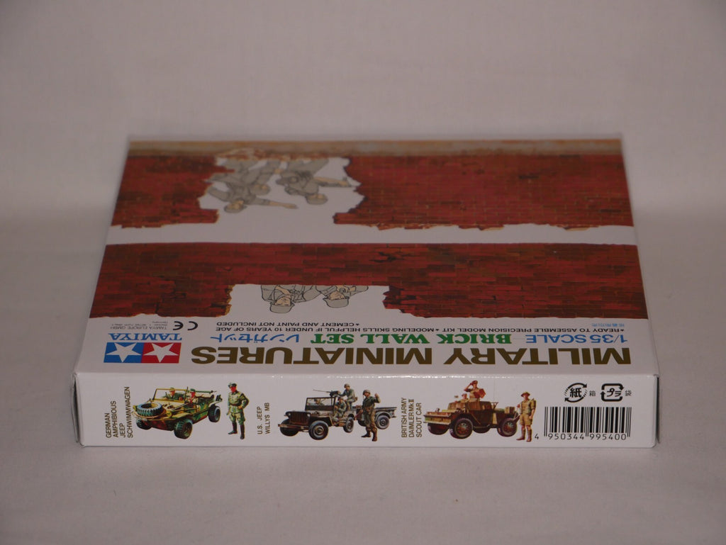 Tamiya Military Miniatures 1:35 Scale Plastic Brick Wall Section Model Set 35028