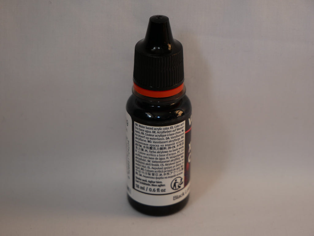 Vallejo Xpress Color Acrylics Black Lotus 18ml/0.6 fl oz Dropper Bottle - 72.423