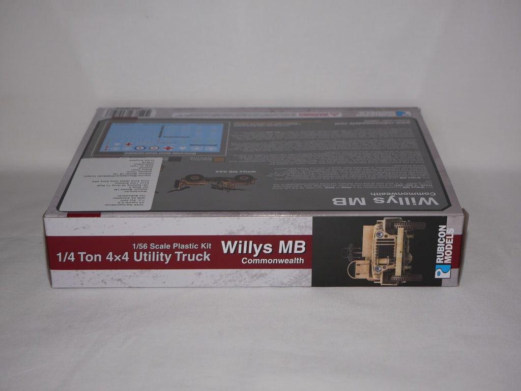 Rubicon Models 1:56 Willys MB Commonwealth 1/4 Ton 4x4 Utility Truck - 280050