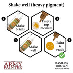 The Army Painter Acrylic Warpaints Basilisk Brown 18ml Dropper Bottle - WP1405