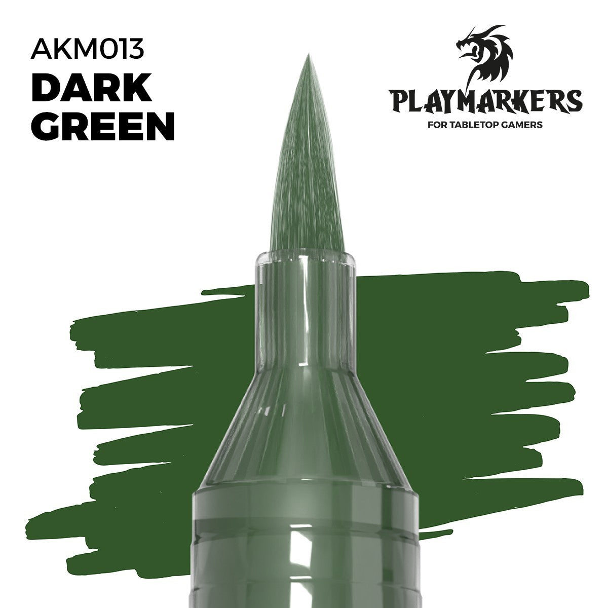AK Interactive Acrylic Paint Playmarkers For Tabletop Games Dark Green - AKM013