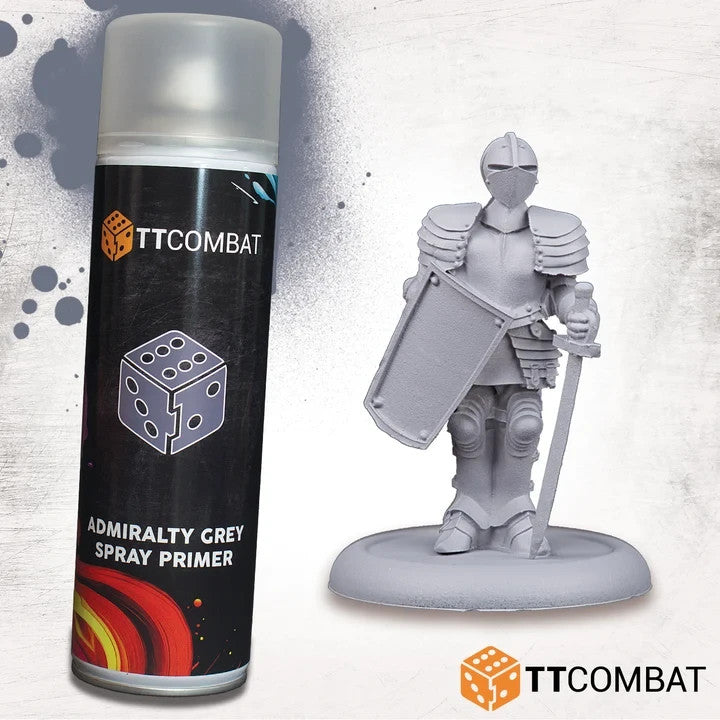 TTCombat Admiralty Grey Plastic Scale Model Spray Primer 500ml Aerosol Can - TTAP-003