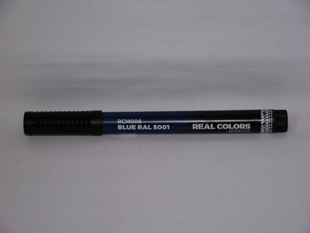 AK Interactive Real Colors Acrylic Fast Dry Marker Pens Blue RAL 5001 - RCM006