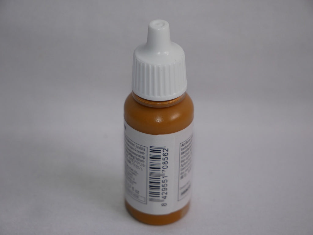 Vallejo Model Color Orchre Brown Acrylic 17ml/0.57 fl oz Dropper Bottle - 70.856