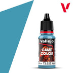Vallejo Game Color Acrylics Electric Blue 18ml/0.6 fl oz Dropper Bottle - 72.023