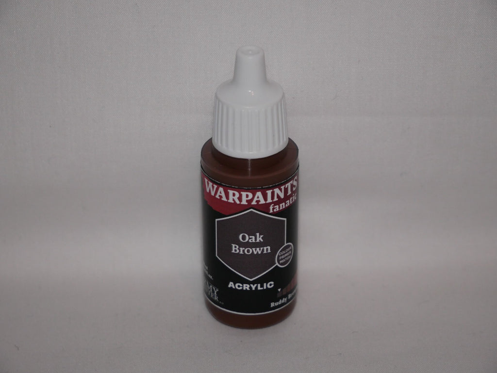 The Army Painter Warpaints Fanatic Acrylics Oak Brown 18ml Dropper Bottle WP3109