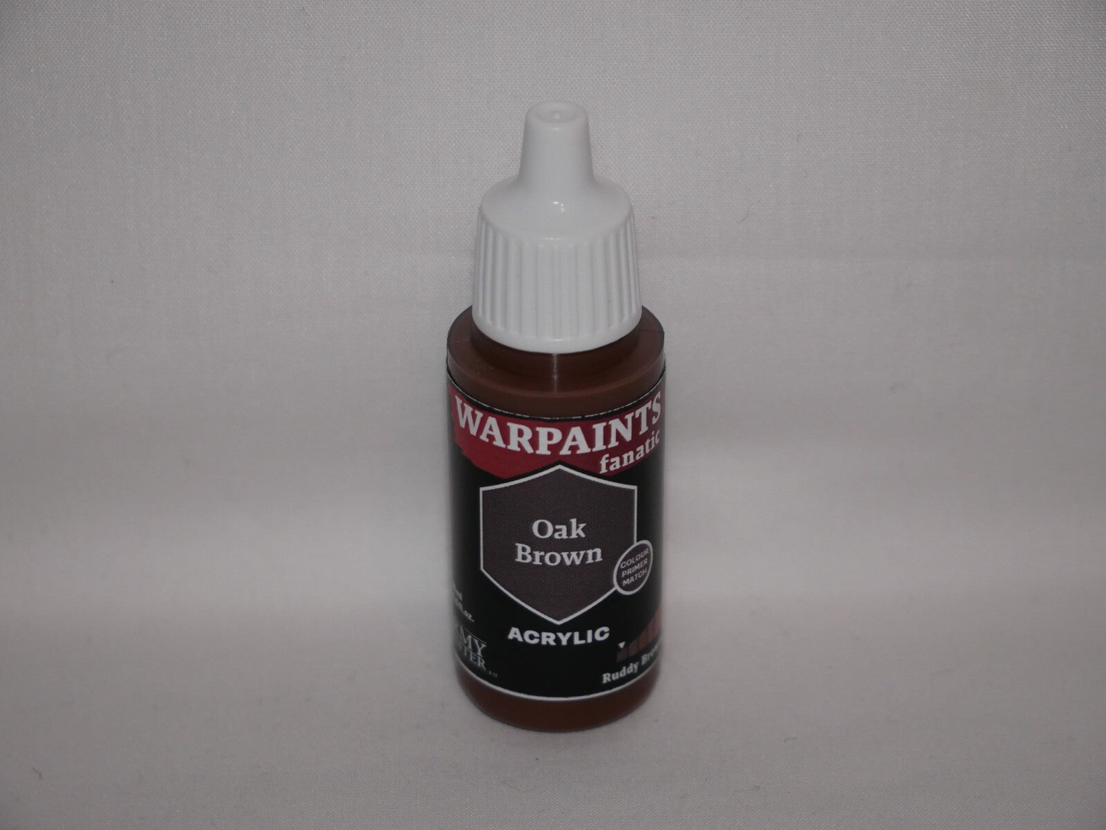 The Army Painter Warpaints Fanatic Acrylics Oak Brown 18ml Dropper Bottle WP3109