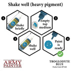 The Army Painter Warpaints Acrylic Troglodyte B1ue 18ml Dropper Bottle - WP1458