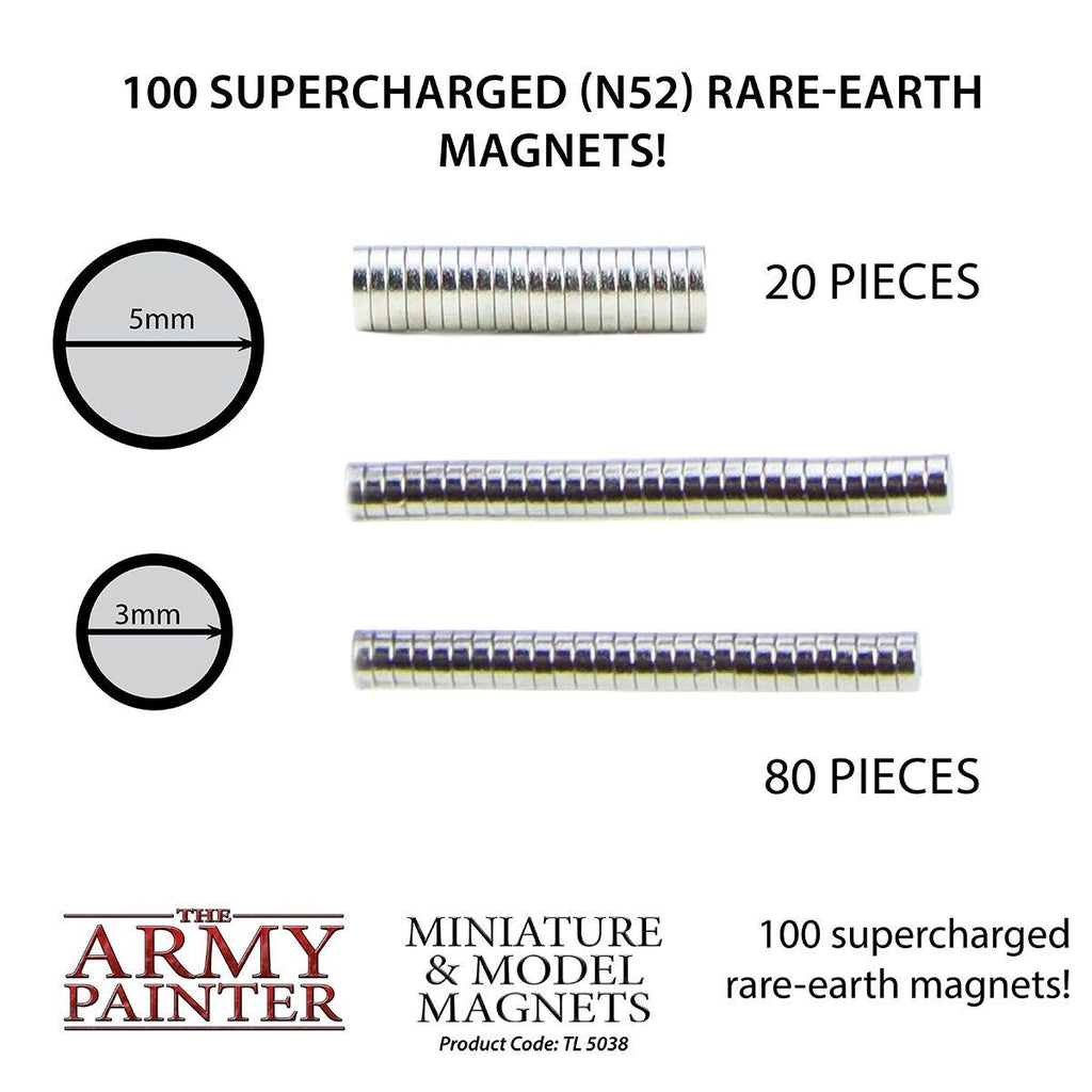 The Army Painter 3mm & 5mm Miniature & Model Magnets For Wargaming Models TL5038