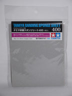 Tamiya Single Piece Flexible Sanding Sponge Sheet 400 Grit (114 x 140mm) - 87147