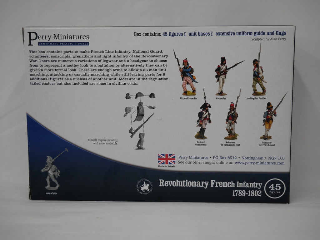 Perry Miniatures 28mm Hard Plastic Revolutionary French Infantry (1789-1802) - REVF80