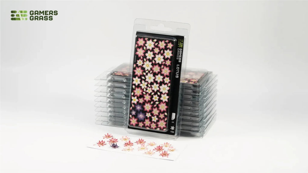 Gamers Grass Full Color Laser Cut Plants Lotus Flower (42) Per Pack - GGLP-LF