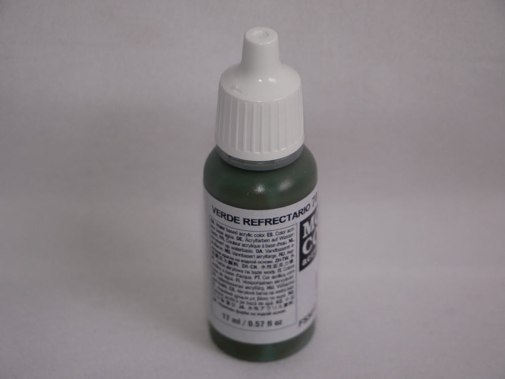 Vallejo Model Color Refractive Green Acrylic 17ml/0.57 fl oz Dropper - 70.890