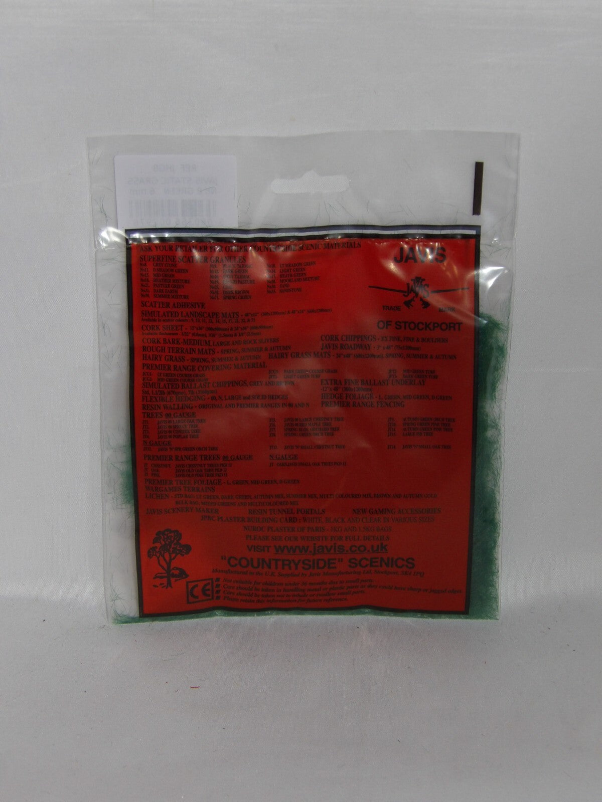 Javis "Countryside" Scenics Static Grass No 8 Green 6mm JHG8