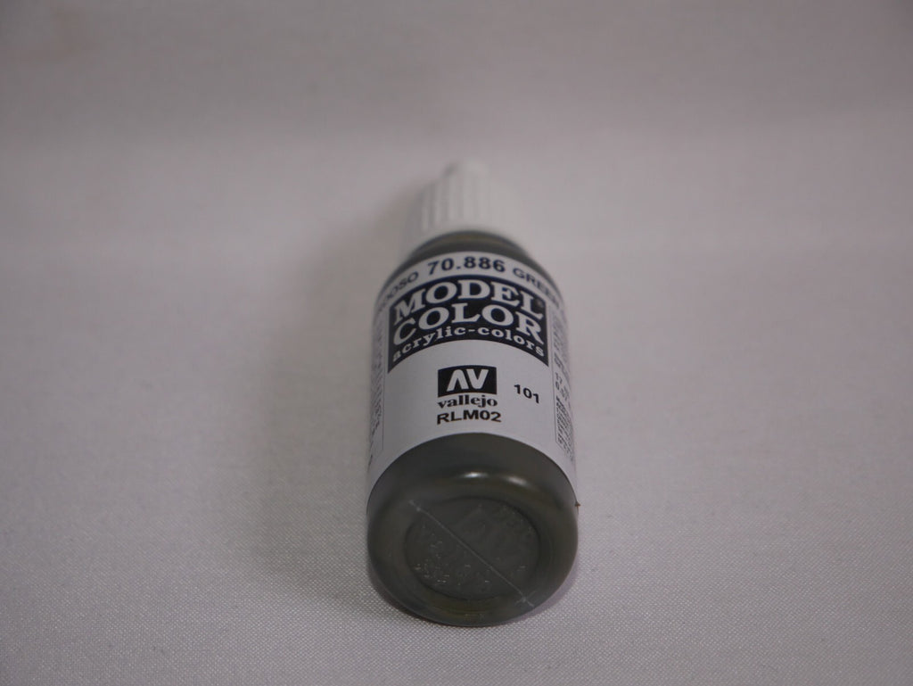 Vallejo Model Color Green Grey Acrylic 17ml/0.57 fl oz Dropper Bottle - 70.886
