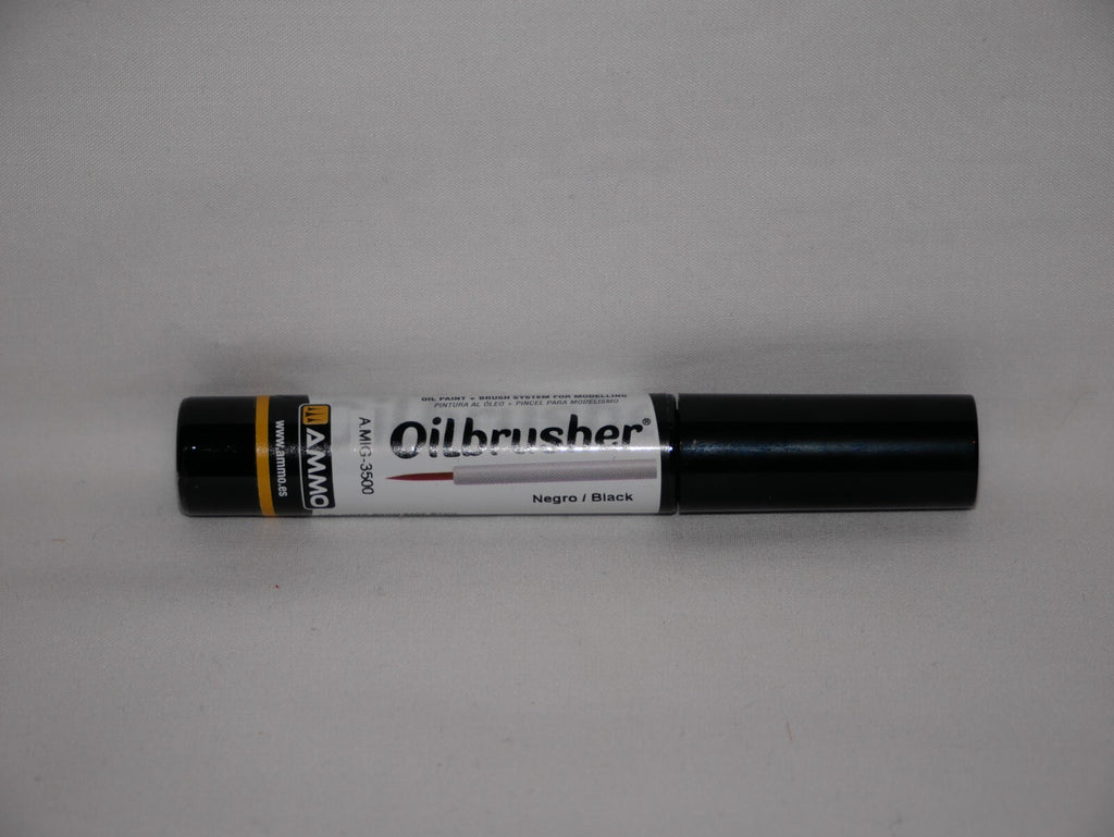 Ammo By Mig Jimenez Oilbrusher Range Black With Fine Brush Applicator A.MIG-3500