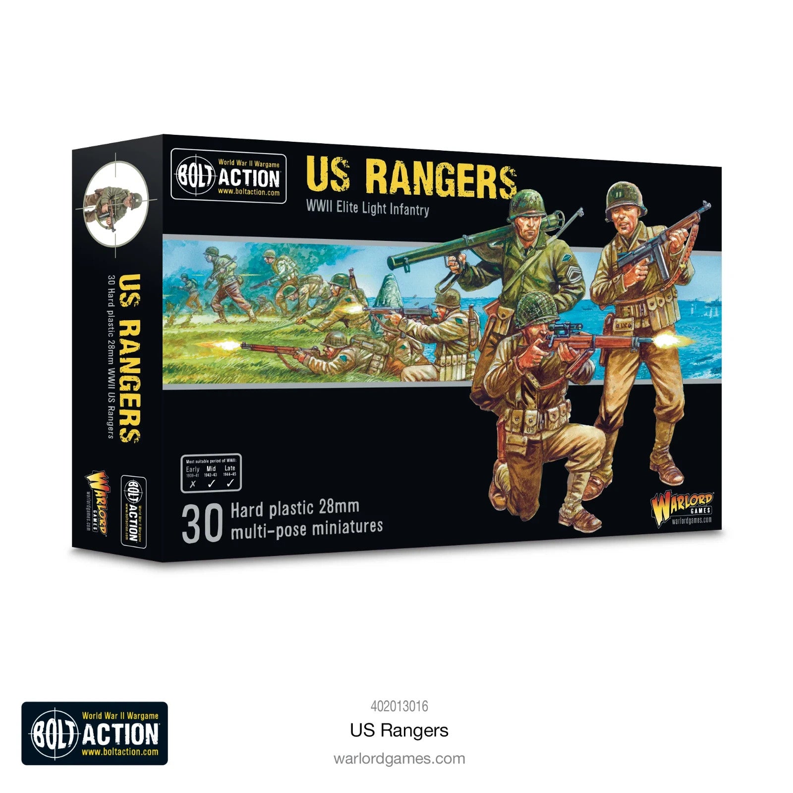 Warlord Games Bolt Action 1:56 US Ranges WWII Elite Light Infantry - 402013016