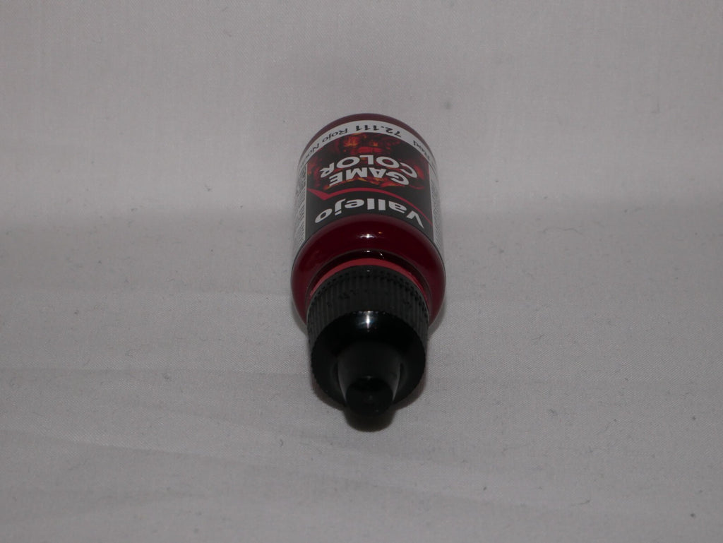 Vallejo Game Color Acrylics Nocturnal Red 18ml/0.6 fl oz Dropper Bottle - 72.111