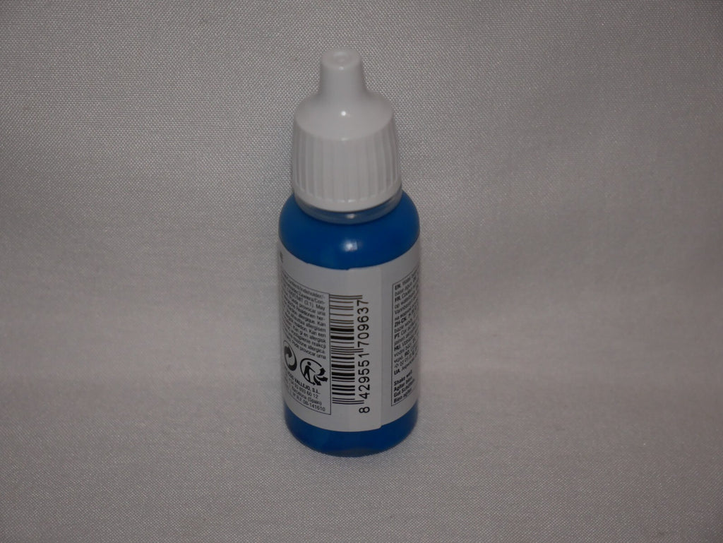 Vallejo Model Color Medium Blue Acrylic 17ml/0.57 fl oz Dropper Bottle - 70.963