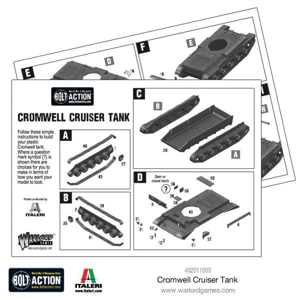 Warlord Games Bolt Action 1:56 Scale WW2 British Cromwell Cruiser Tank - 402011003