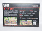 Wargames Atlantic Grand Battle Scale Hard Plastic 10mm Samurai Figures WAARN004S