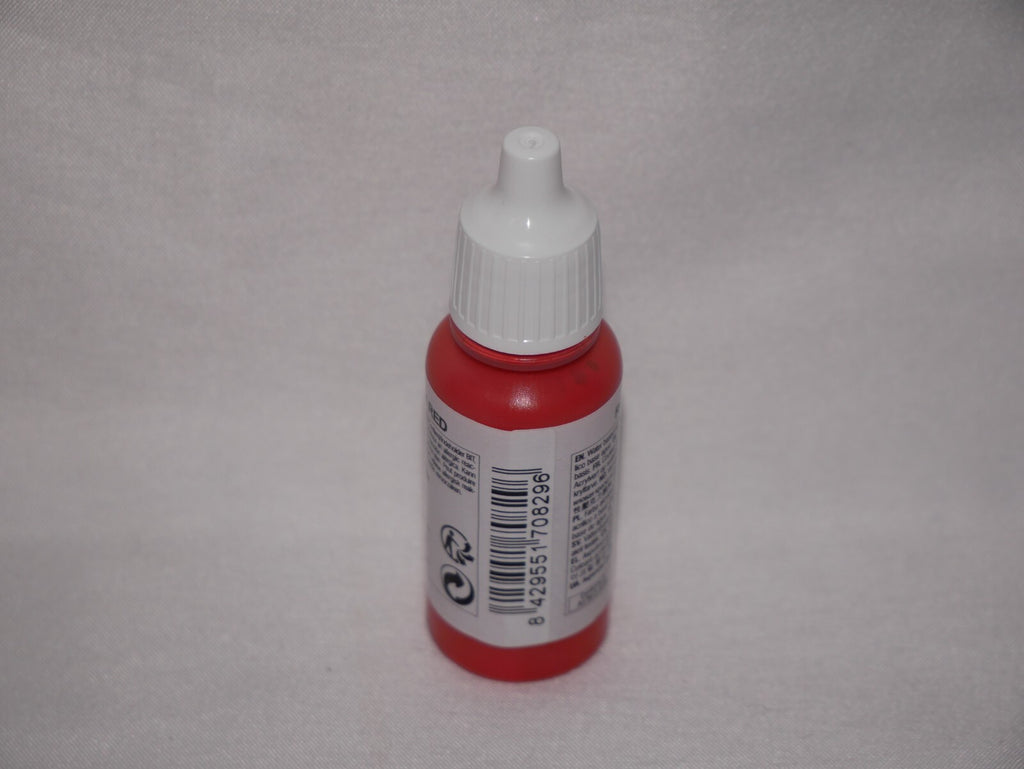 Vallejo Model Color Amaranth Red Acrylic 17ml/0.57 fl oz Dropper Bottle - 70.829