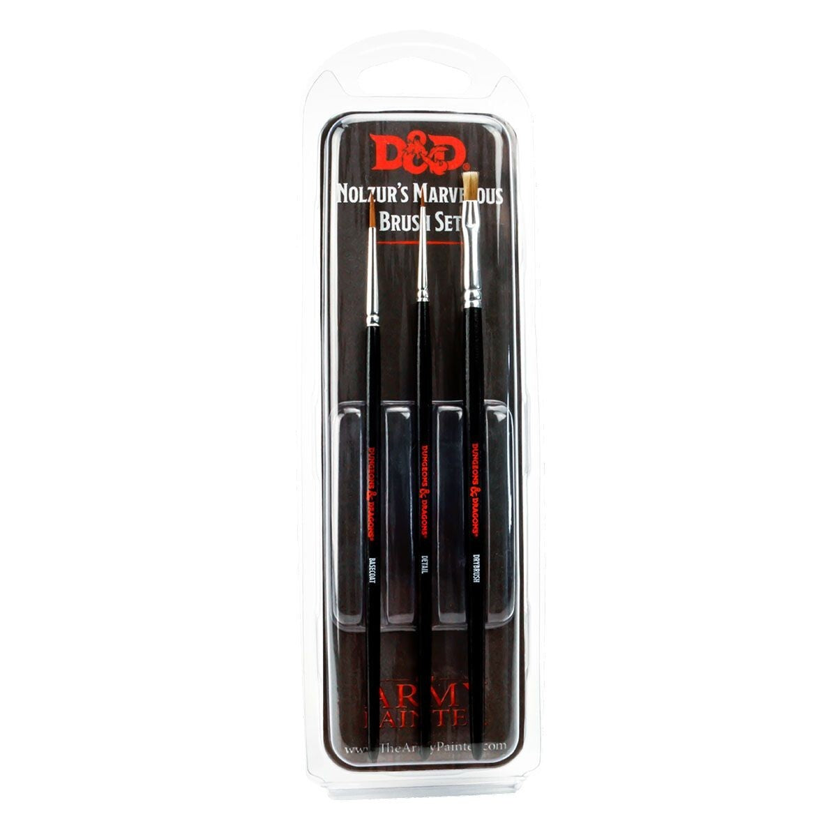 The Army Painter D&D Nolzur's Marvelous (3 Piece) Synthetic Hairbrush Set - 75003