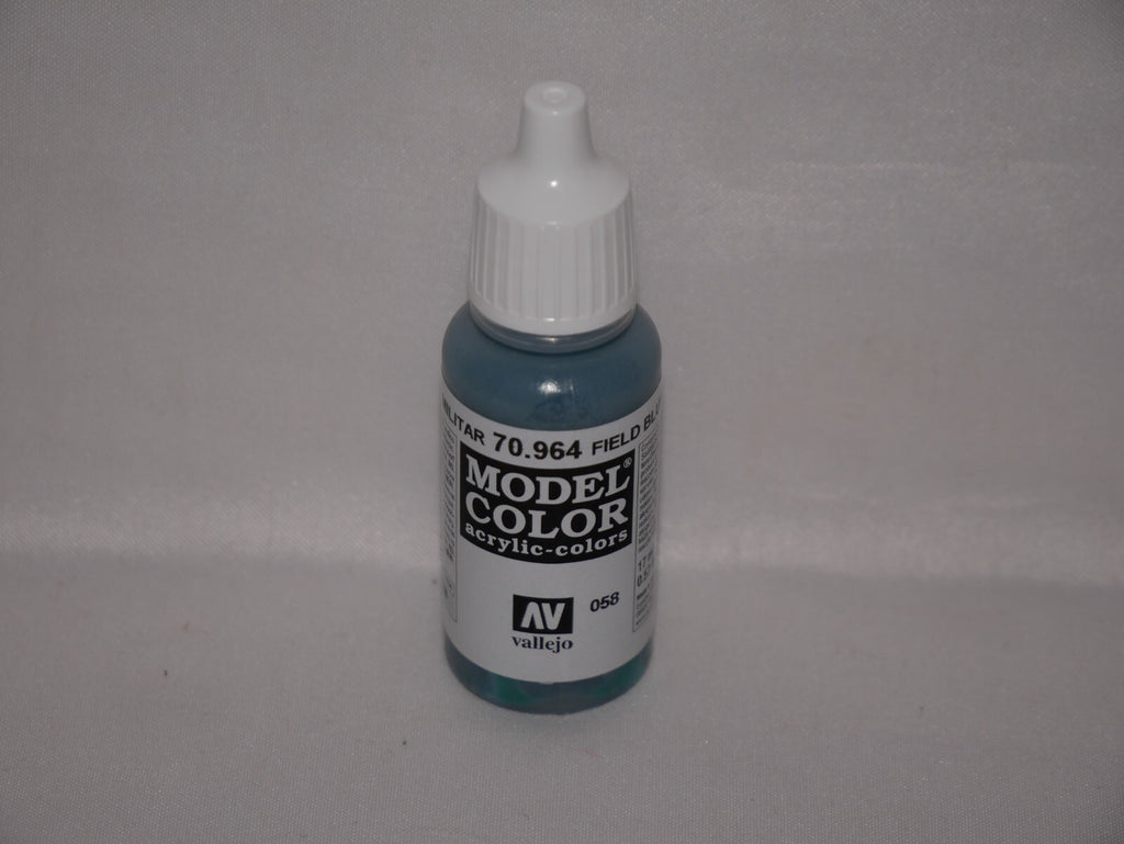 Vallejo Model Color Field Blue Acrylic 17ml /0.57 fl oz Dropper Bottle - 70.964